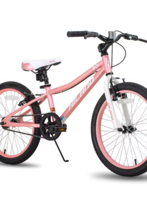 Juniorský horský bicykel Hiland Climber Rigid 20" • 120-145 cm ružová - 11" (125-150 cm)