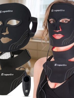 Infračervená LED maska inSPORTline Radora a maska na krk a dekolt Rademis 2500mAh