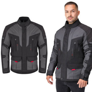 Pánska moto bunda W-TEC Xeniaq čierno-šedá - 6XL Pánska moto bunda W-TEC Xeniaq čierno-šedá - 6XL
