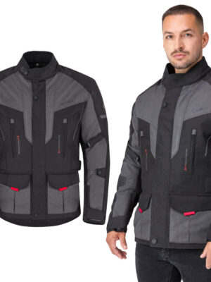 Pánska moto bunda W-TEC Xeniaq čierno-šedá - 6XL Pánska moto bunda W-TEC Xeniaq čierno-šedá - 6XL