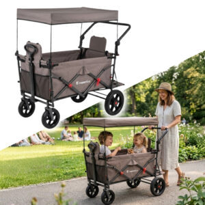 Skladací transportný vozík inSPORTline StrollKidz s možnosťou prepravy detí Skladací transportný vozík inSPORTline StrollKidz s možnosťou prepravy detí