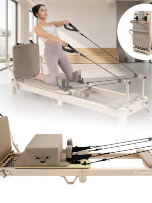 Pilates reformer inSPORTline Comfolder EVO béžová