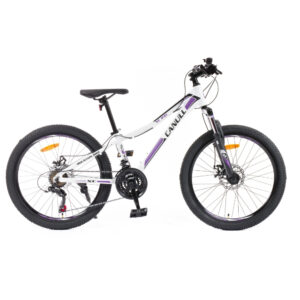 Juniorský bicykel Canull XC 241 24" - model 2026 biela/fialová - S (135-161 cm) Juniorský bicykel Canull XC 241 24" - model 2026 biela/fialová - S (135-161 cm)