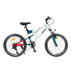 Detský celoodpružený bicykel Olpran Vipera 20" • 120-135 cm biela/petrolejová - 11" (120-135 cm) Detský celoodpružený bicykel Olpran Vipera 20" • 120-135 cm biela/petrolejová - 11" (120-135 cm)