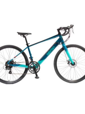 Gravel elektrobicykel Olpran e-Gravel 28" 360Wh - model 2026 • dojazd až 90 km modro-tyrkysová - 17" (155-175 cm)