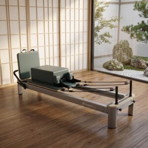 Pilates reformer inSPORTline Oquiler zeleno-modrá Pilates reformer inSPORTline Oquiler zeleno-modrá