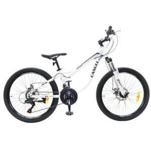 Juniorský bicykel Canull XC 240 24" - model 2026 bielo-čierna - S (135-161 cm)